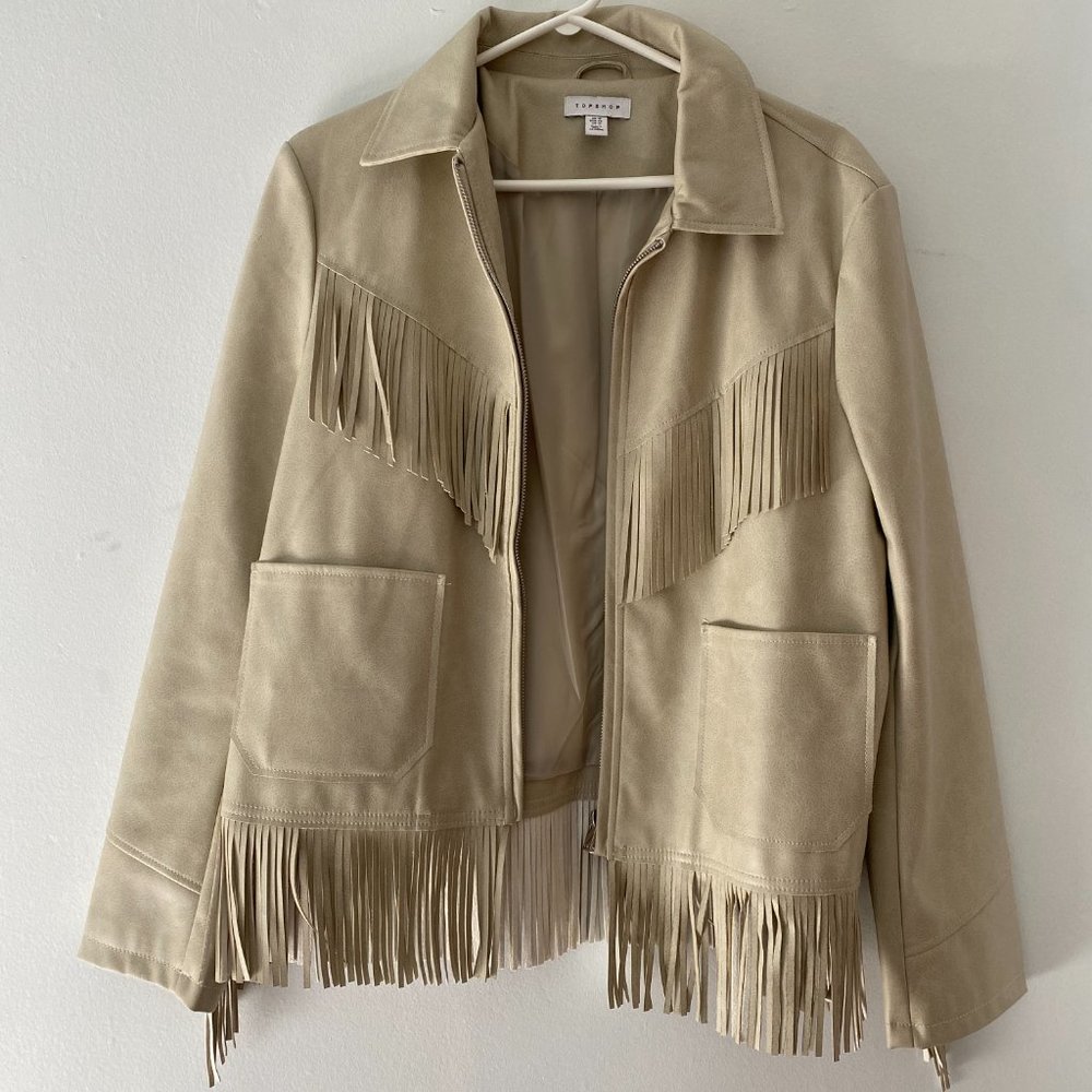 Topshop fringe jacket